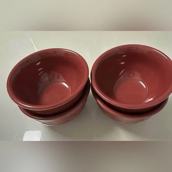 Longaberger Red Pottery Bowl - Picture 4 of 4